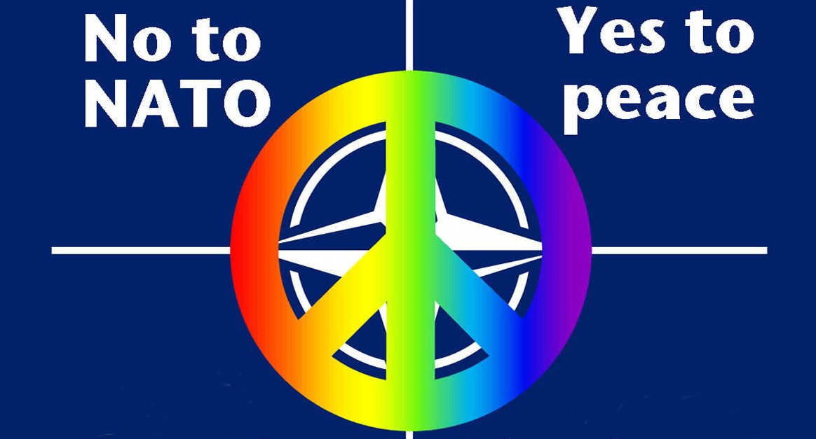 no to NATO Yes to peace