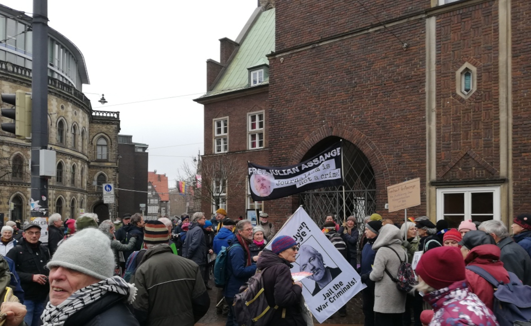 Assange Aktionstag 11.2.2023 Bremen 2