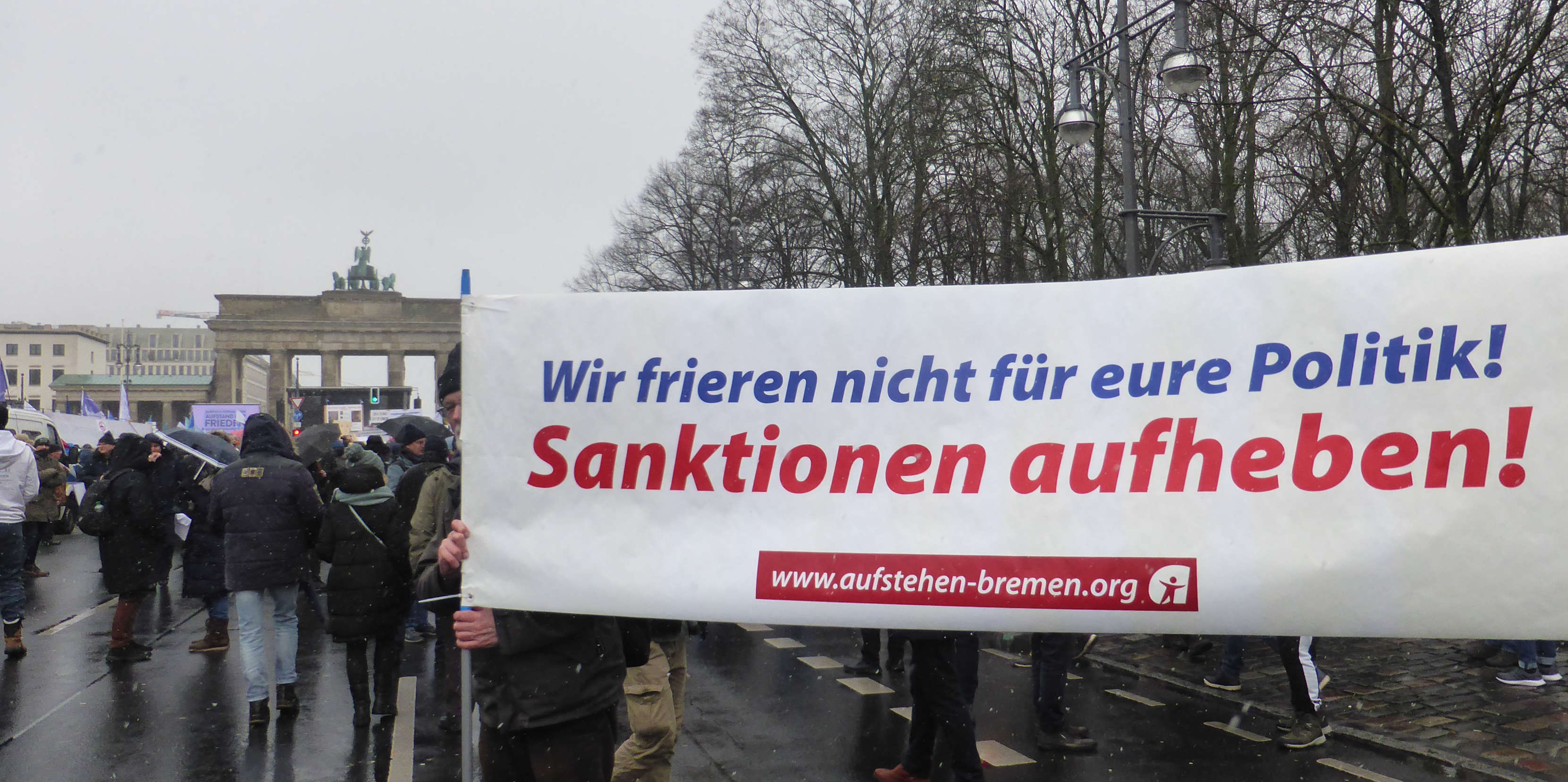 Aufstehen Bremen Demo Berlin 25.02.2023