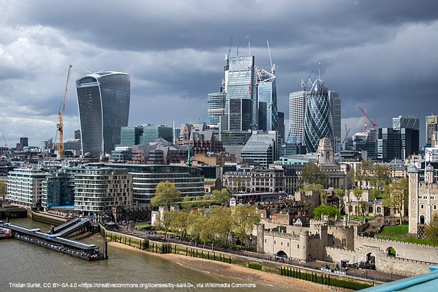 City of London seen from Tower Bridge