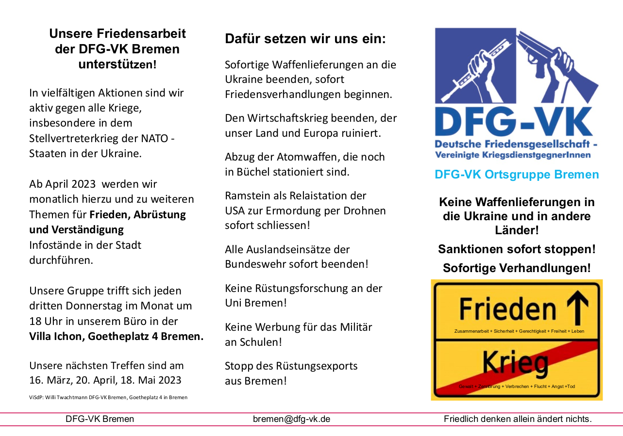 DFG VK Bremen Flyer