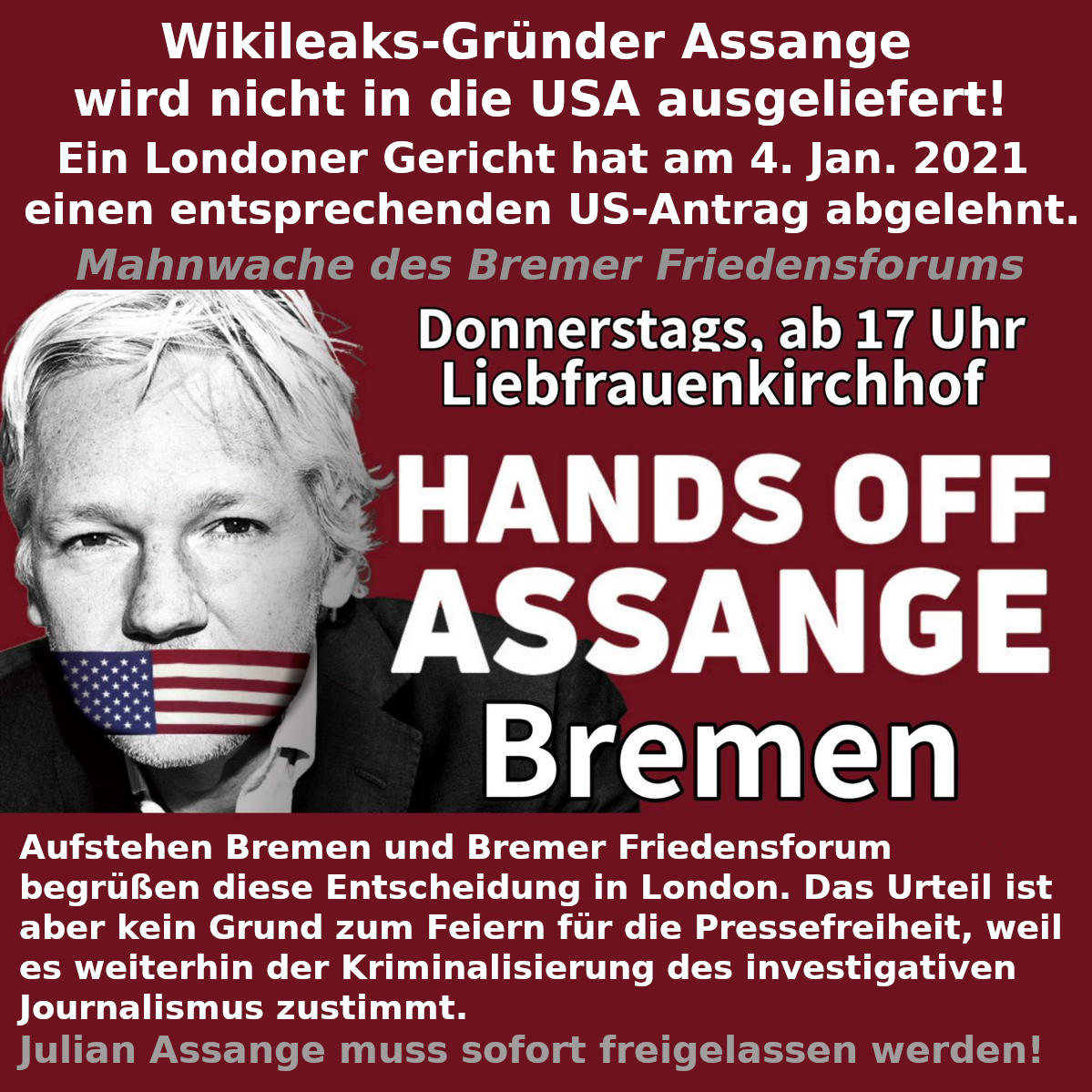 Free Assange 4.1.2020