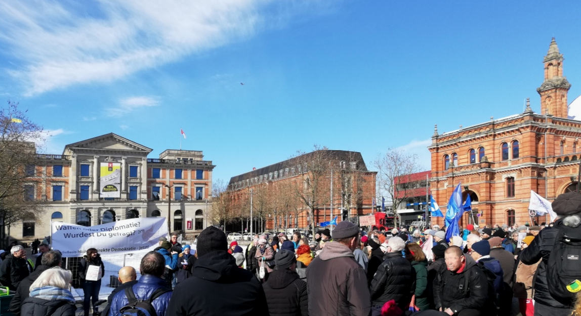 Demo 11.03.2023 Bremen Auftaktkundgebung am Hbf. 06