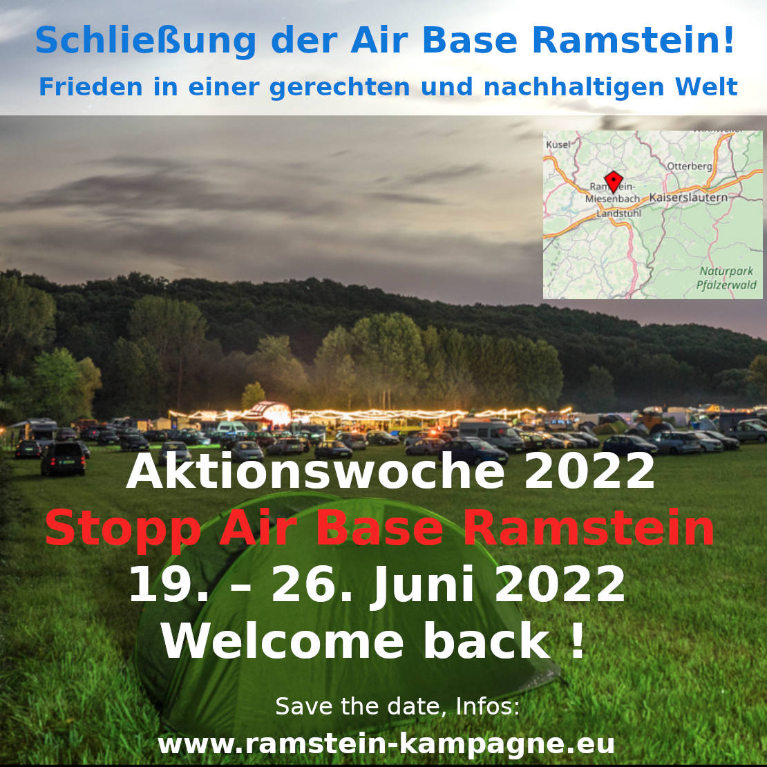Friedenscamp Ramstein Juni 2022
