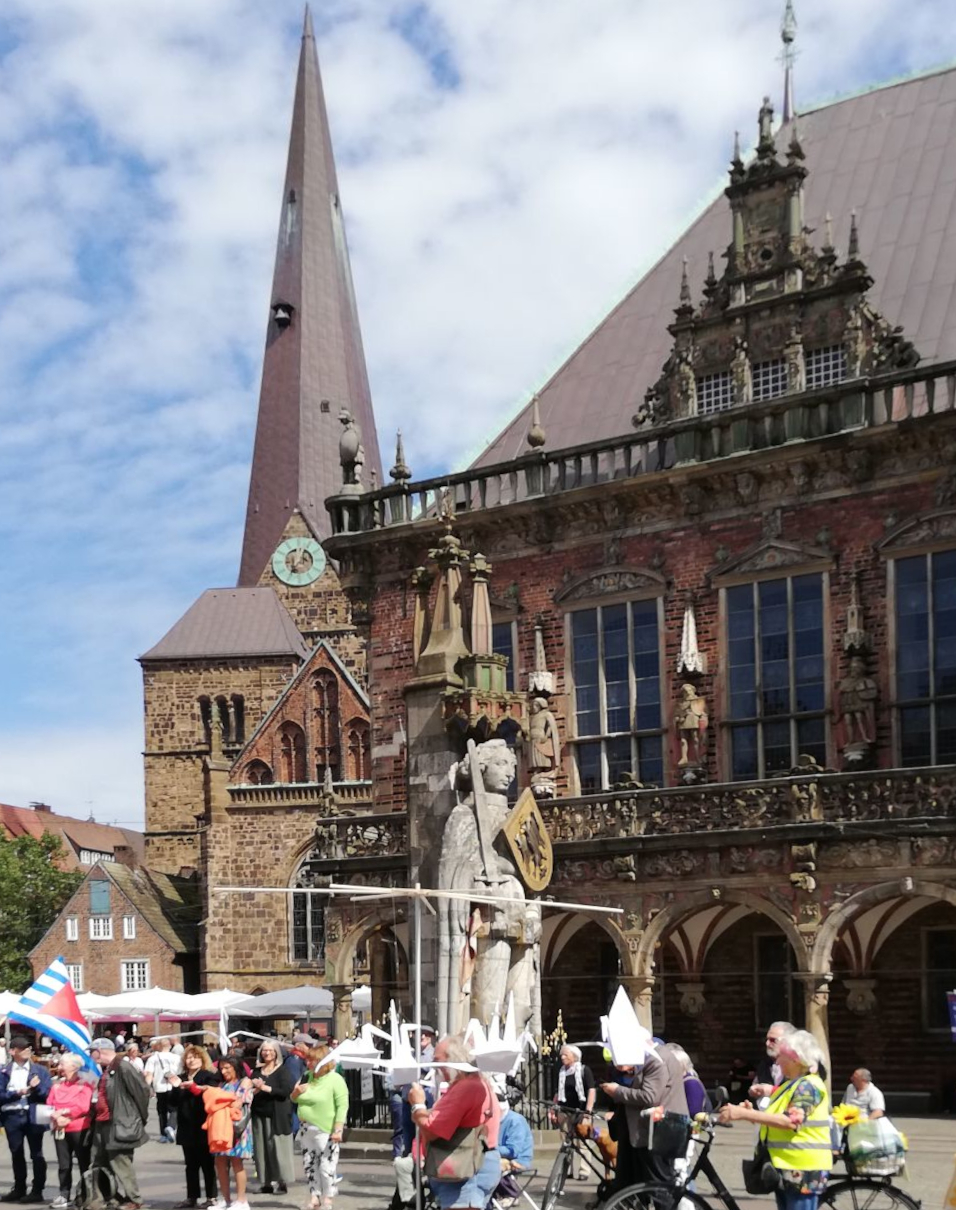 HIROSHIMA MAHNWACHE 6.8.2023 Marktplatz Bremen 1