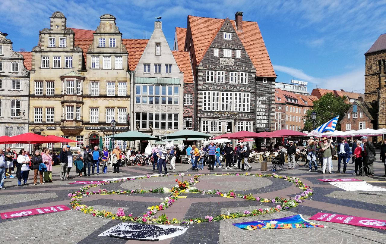 HIROSHIMA MAHNWACHE 6.8.2023 Marktplatz Bremen 2