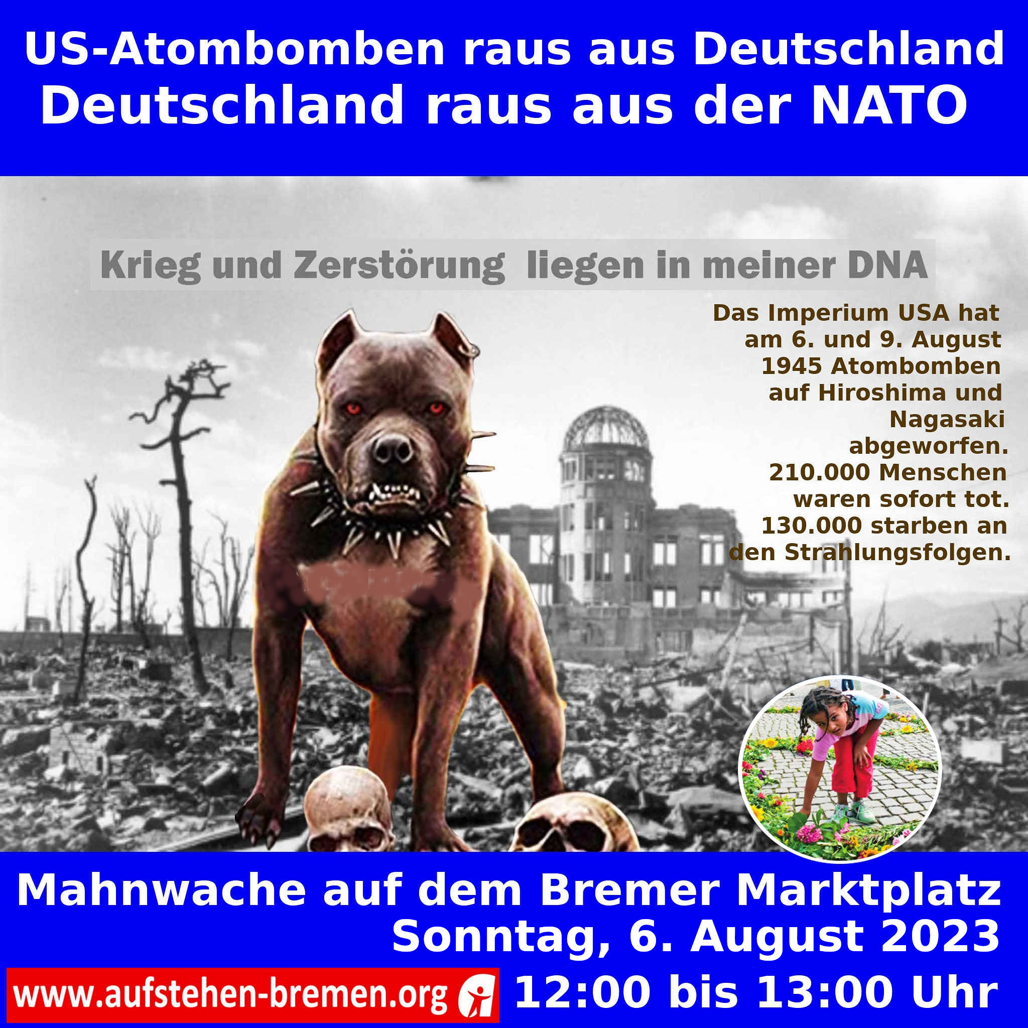 Hiroshima Mahnwache 6.8.2022