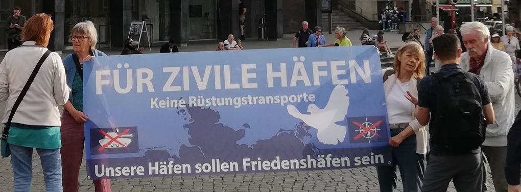 Mahnwache Bremen Marktplatz Zivile Haefen