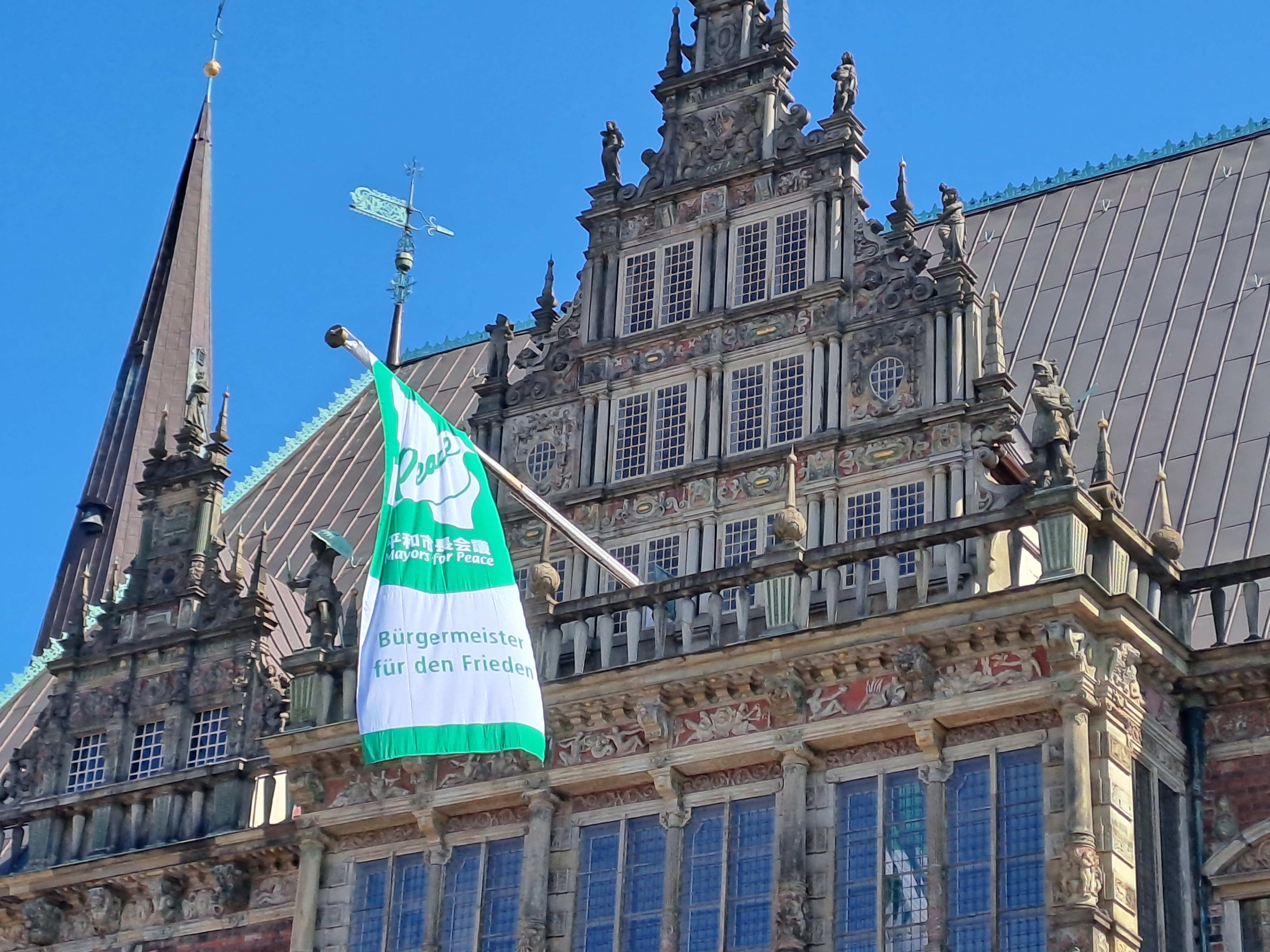Mayors for Peace Flagge Bremen 2023