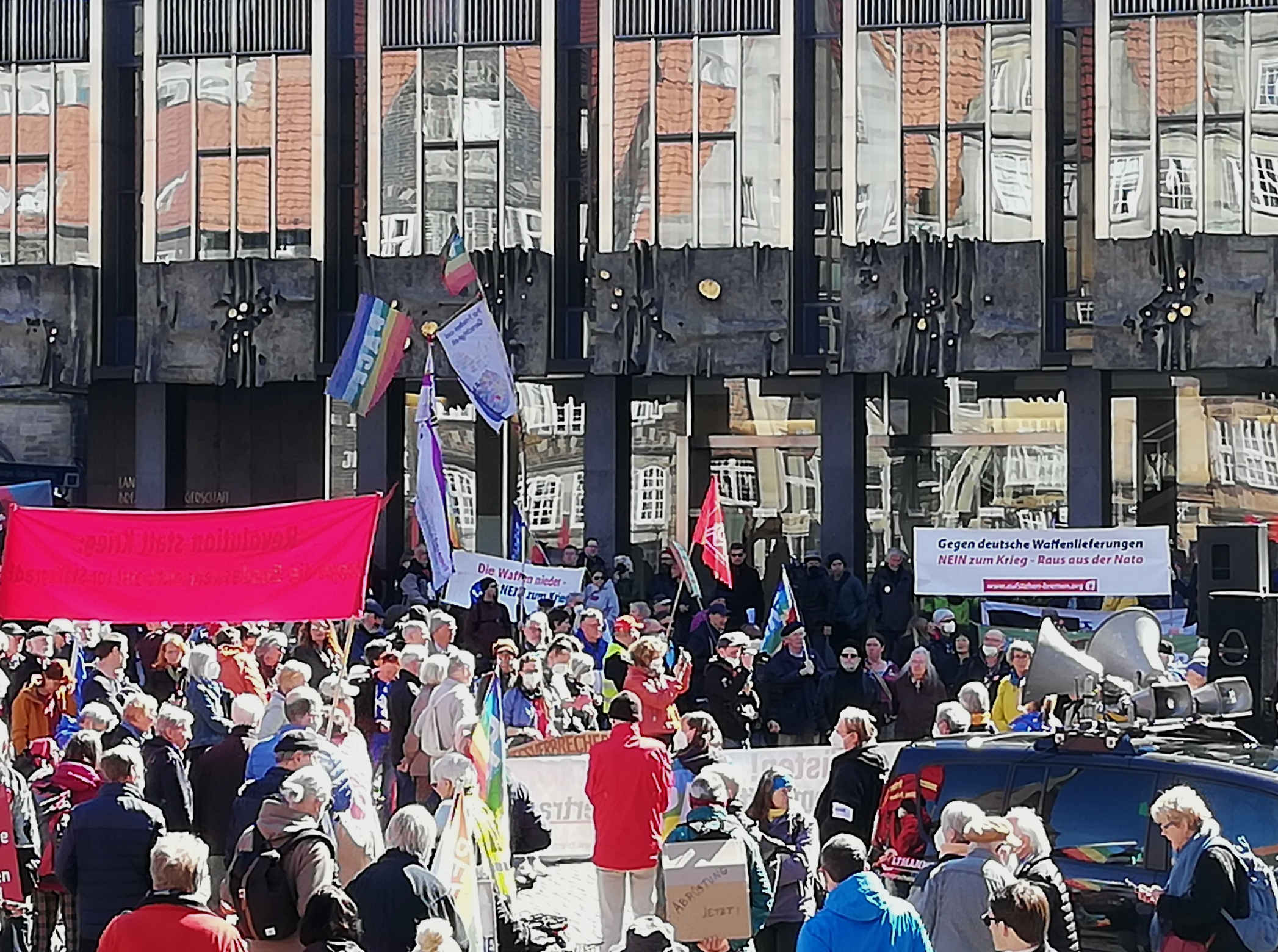 Aufstehen Bremen Ostermarsch Bremen 2022 3