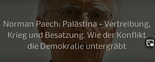 Paech Palästina Vertreibung