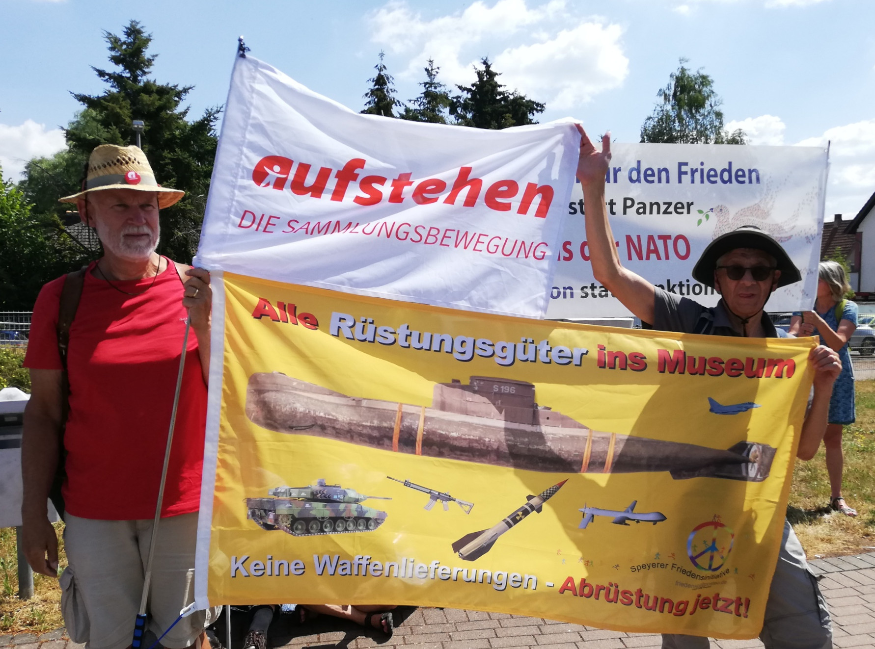 Aufstehen Stopp Ramstein Demo 24.06.2023