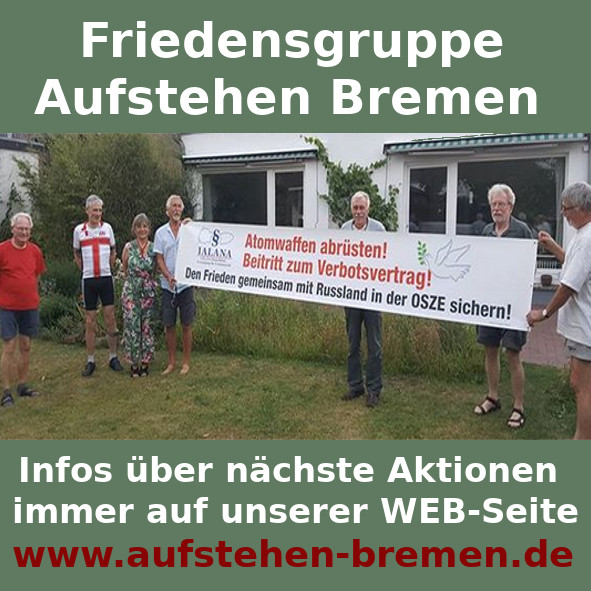 Treffen aufstehen bremen Friedensgruppe