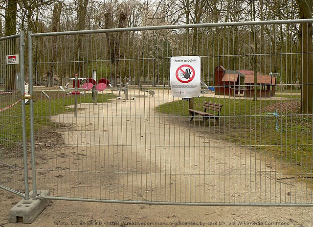 Spielplatz geschlossen Covid 19