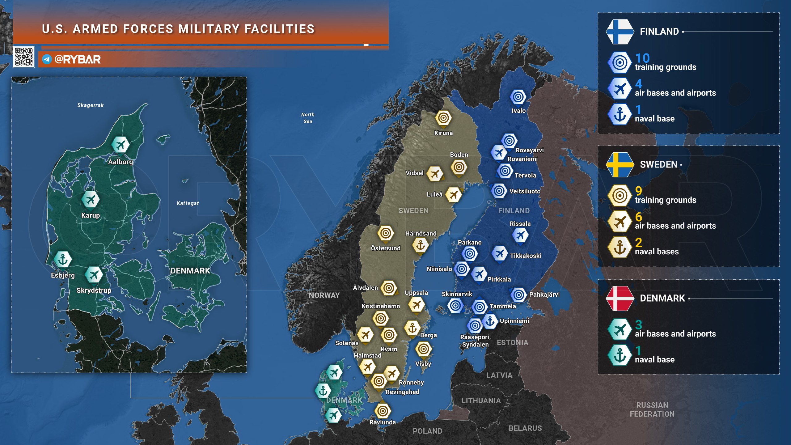 US Militärbasen in Skandinavien