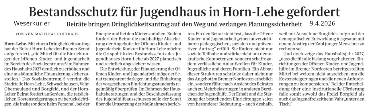 Freizis Planungssicherheit WK9.4.2026