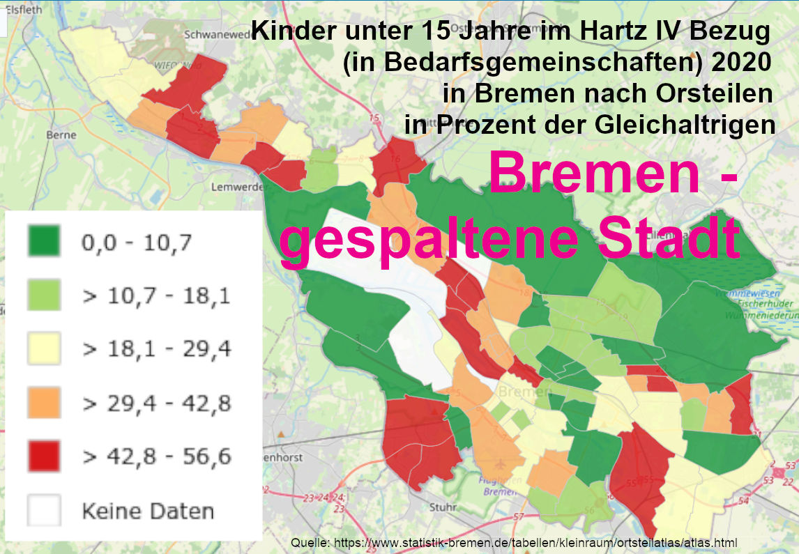 Hartz IV Bezug U15 Bremen 2020