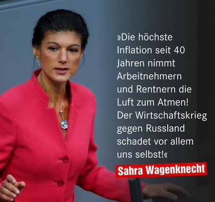 Sahra Inflation Wirtschaftskrieg