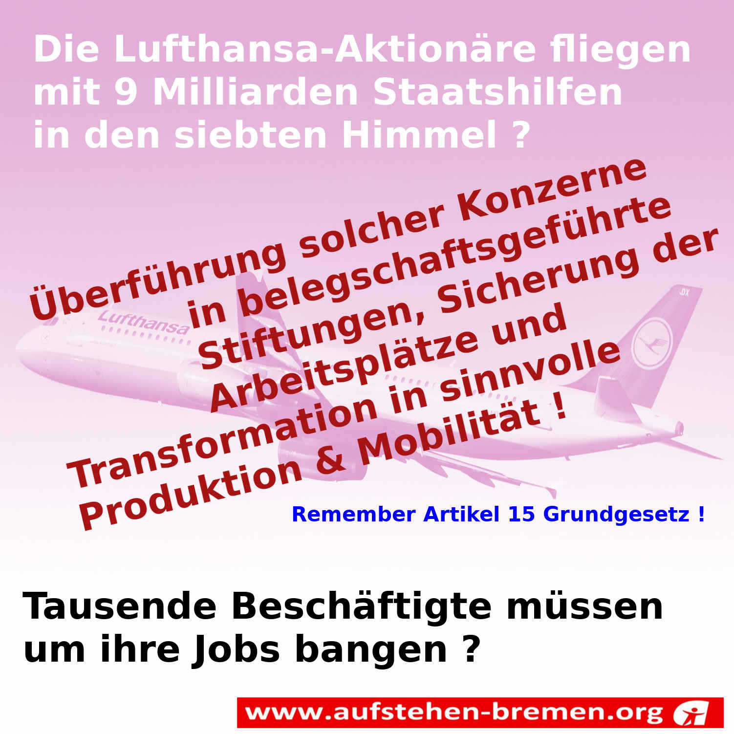 lufthansa arbeitspltze