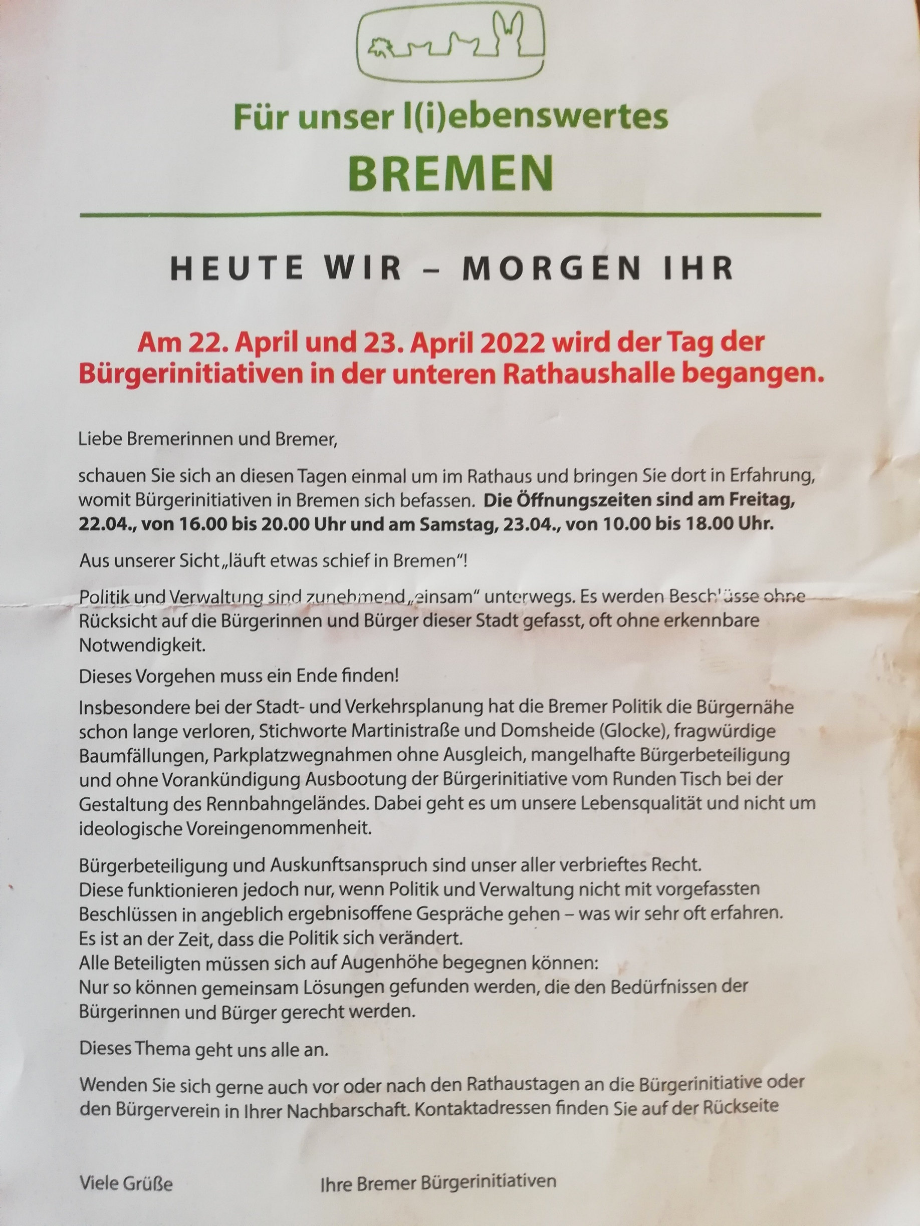 Bürgerinitiativen Bremen 1