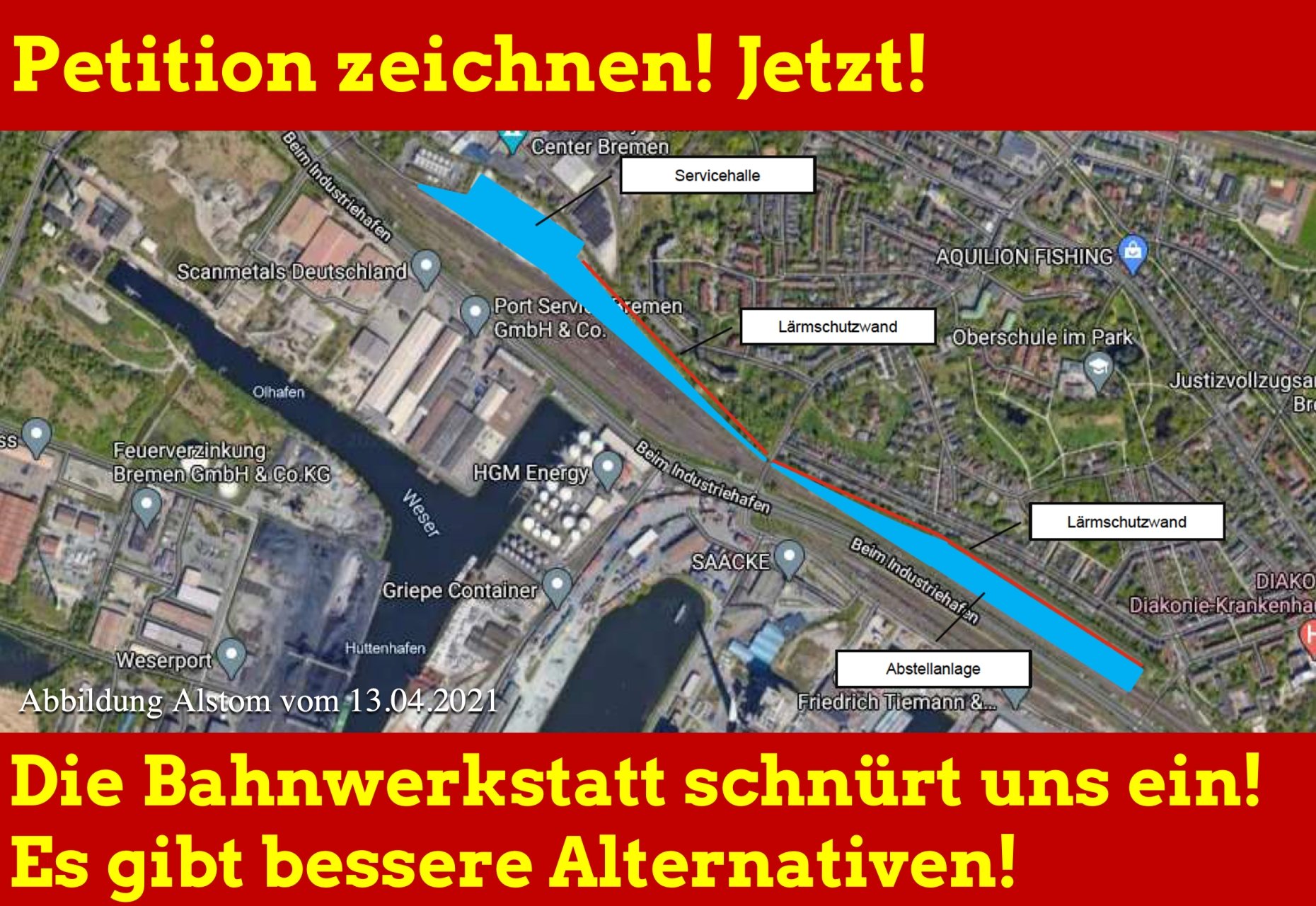 bahnwerkstatt ALSTOM Petition