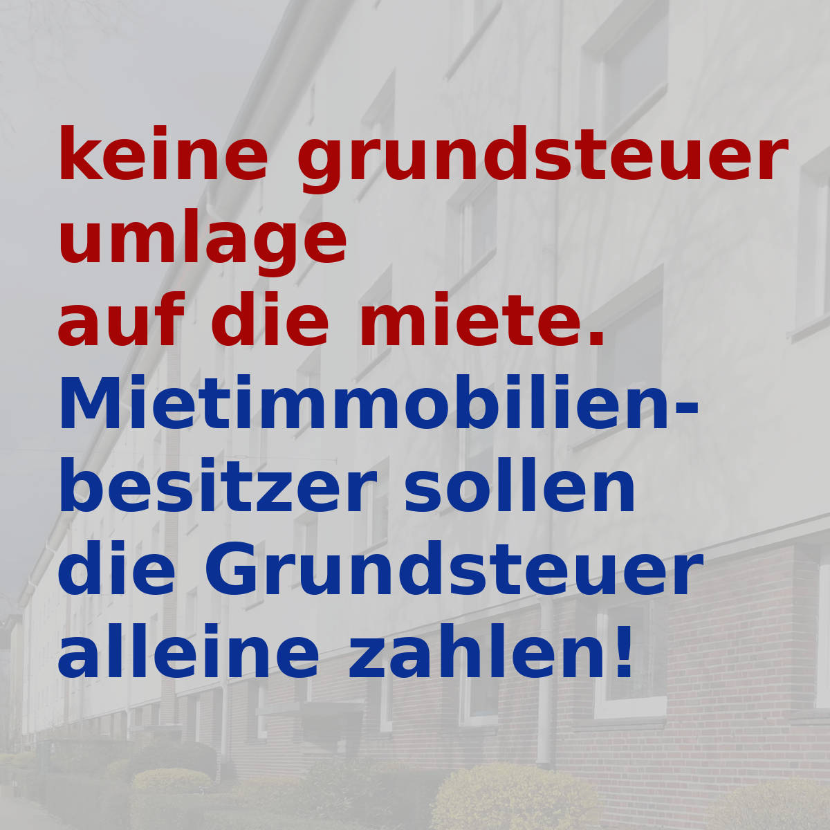 keine grundsteuerumlage auf die mieter