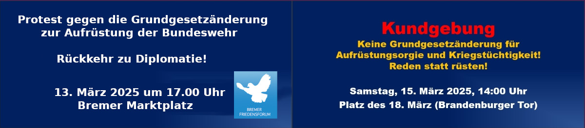 ProtestGrundgesetzänderung13.3.Bremen15.3.Berlin