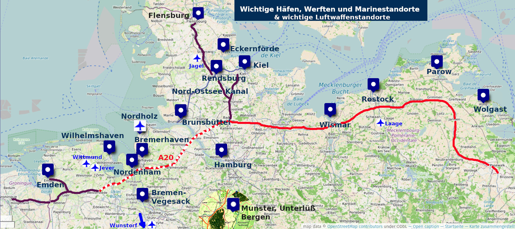 Karte Aufruestung Norddeutschland geplant.A20