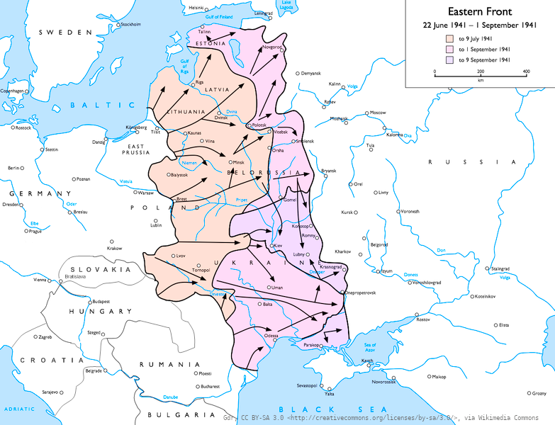 Eastern Front 1941 06 to 1941 09