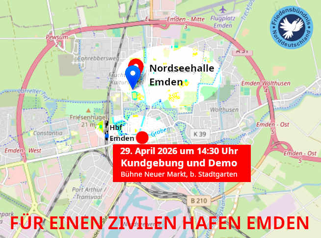 Nordseehalle Hbf Emden Kdng.Stadtgarten