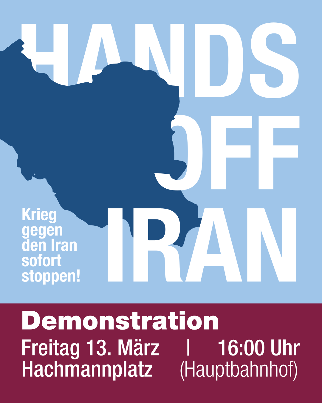 iran demonstration HH 13.03.2026