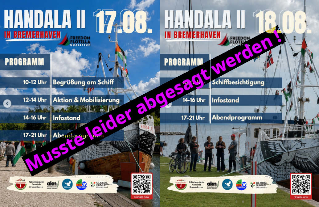 ABGESAGT Handala17.18.08