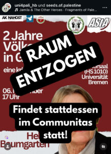 Baumgarten Raum entzogen