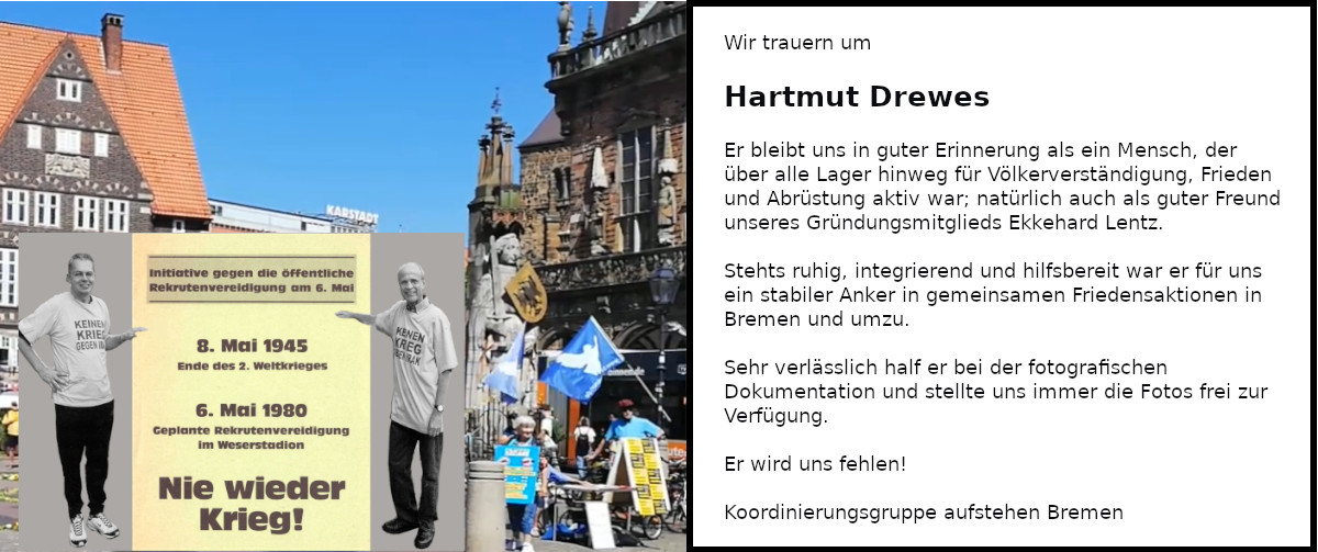 Trauer WEB Seite Hartmut Drewes