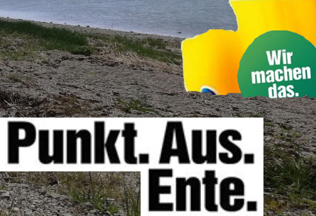 kopf in den sand Ente linke