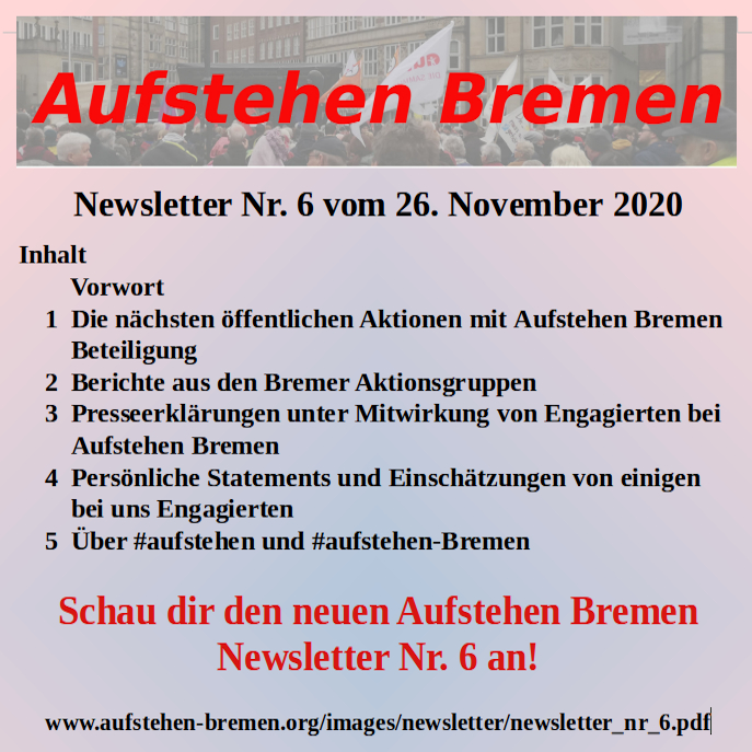 newsletter nr. 6 Nov. 2020